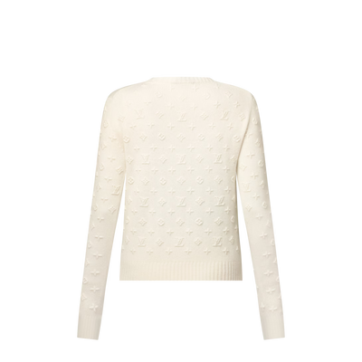 3D Monogram Knit Pullover