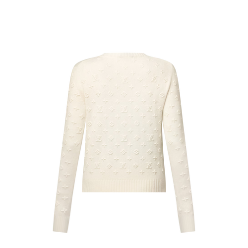 3D Monogram Knit Pullover