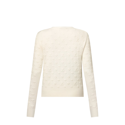 3D Monogram Knit Pullover