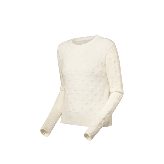 3D Monogram Knit Pullover