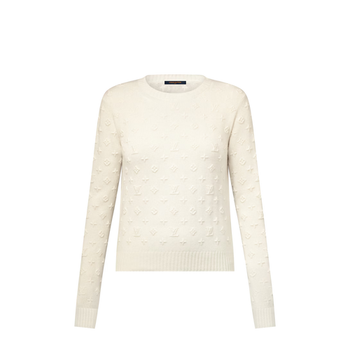 3D Monogram Knit Pullover