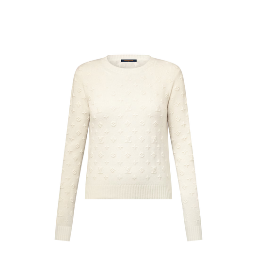 3D Monogram Knit Pullover