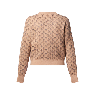 Brushed Monogram Cardigan