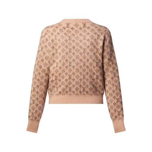 Brushed Monogram Cardigan