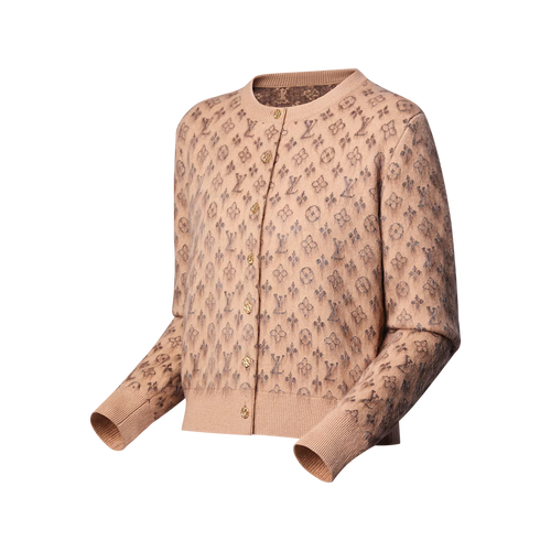 Brushed Monogram Cardigan