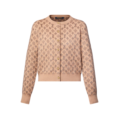Brushed Monogram Cardigan