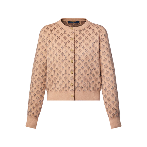 Brushed Monogram Cardigan
