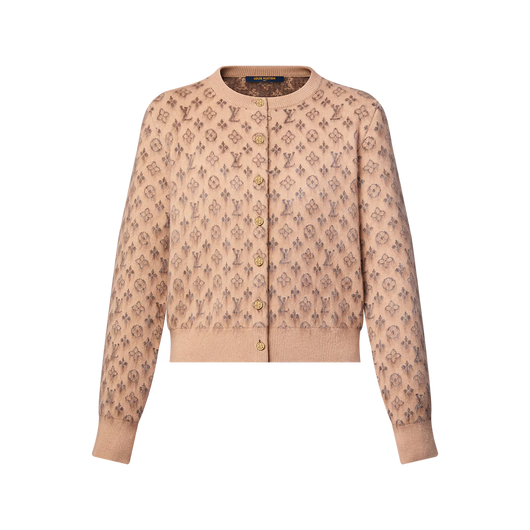 Brushed Monogram Cardigan