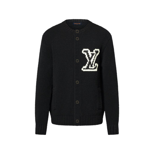 Chunky Intarsia Signature Cardigan