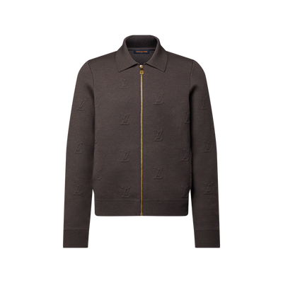 Blason Embossed Zipped Blouson