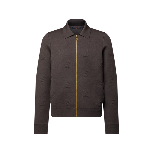 Blason Embossed Zipped Blouson